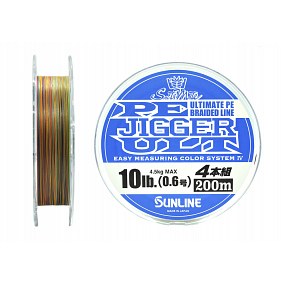 Плетёный шнур Sunline PE JIGGER ULT 8 #1.7/13.0kg 200m Multi Color