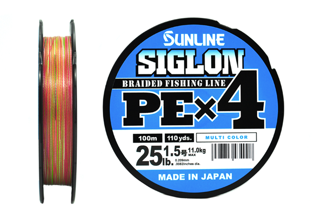Плетёный шнур Sunline SIGLON PEx4 #1.5/25lb 100m Multi Color - купить в ...